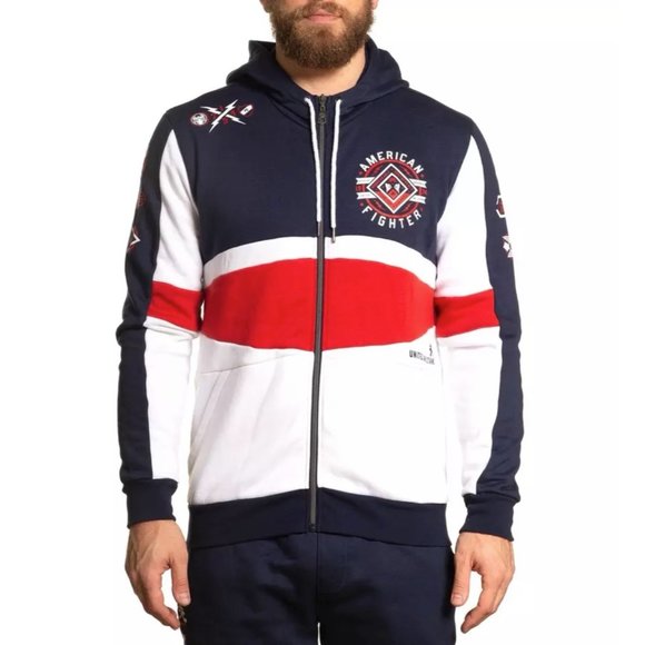 AMERICAN FIGHTER MENS ALCOTT L/S ZIP HOOD - Picture 11 of 12